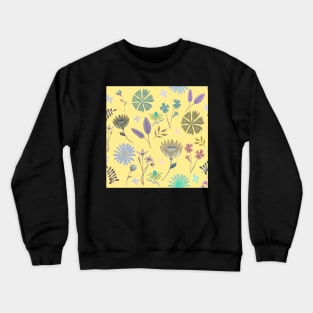 Wild flowers print Crewneck Sweatshirt